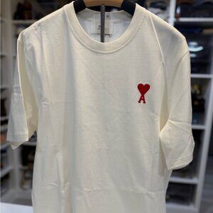 Ami Paris Off-white Shirt short sleeve NEW